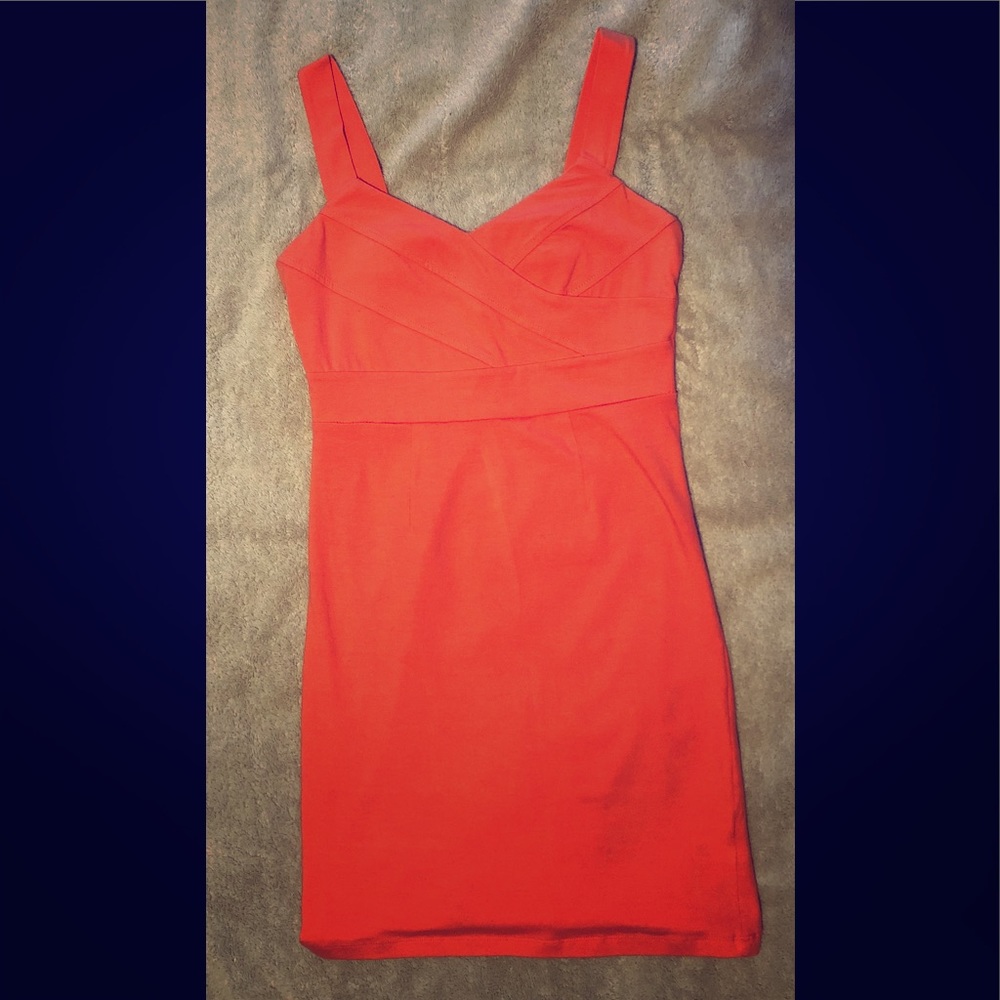Sexy Coral Summer Mini Dress